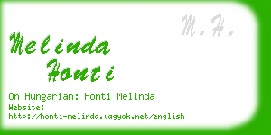 melinda honti business card